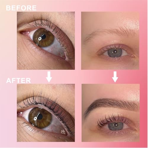 Milklear Black Eyelash & Brow Coloring Kit - Lasts 6 Weeks, Safe & Easy