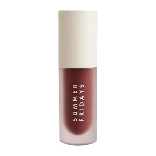 Summer Fridays Dream Lip Oil - Tinted Lip Oil with Moisturizing Sheer Coverage, High-Shine and Deep Hydration - Non-Sticky Formula for Long-Lasting Softness - Rosewood Nights (0.15 Oz)