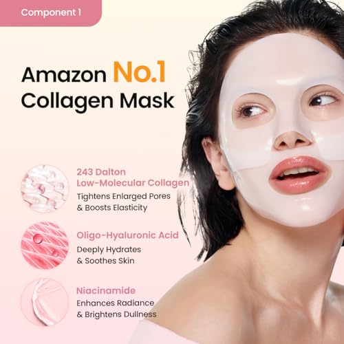 BIODANCE Best Mask Duo: Bio-Collagen & Ceramide Panthenol Real Deep Mask Set, Firming, Hydrating, Face Mask Bundle for Glass Skin, Korean Skincare Set, Korean Skin Care, Facial Mask Set