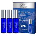 AQUA BLANCE Men's Body Spray 3-Pack Travel Size, 2.1 Oz