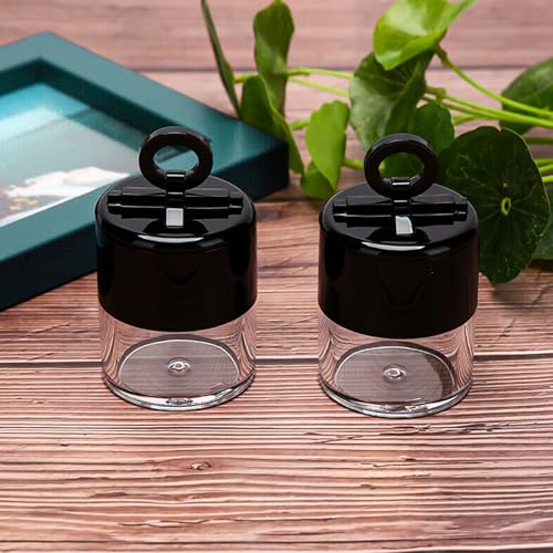 8 Pcs Loose Powder Containers, Makeup Powder Container, Plastic Mini Loose Empty Travel Containers with Puff, Small Makeup Refillable Case Container for Blusher Make up Accommodative Powders