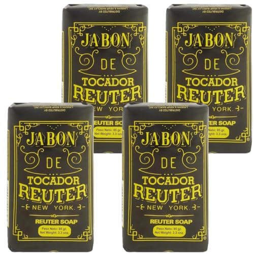 Lanman & Kemp Reuter Soap Bar - Jabon De Tocador Reuter 3.3 Oz (Pack of 4)