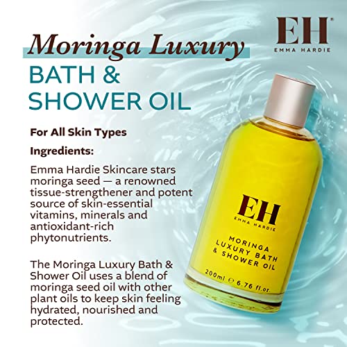 Emma Hardie Luxury Spa Skin Care Set, Travel Size Cleansing Balm, Body Oil, and Body Butter, Body Gift Set with Moringa, Almond Oil, Glycerin, Jojoba Oil, Shea Butter, and Grape Seed Oil
