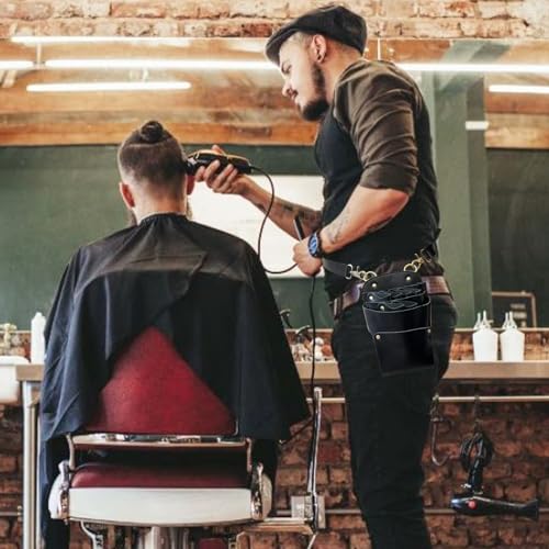 Professional Barber Scissor Holster Bag with Waist Belt