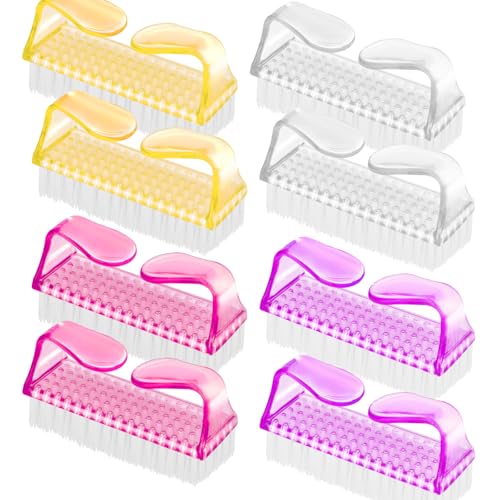 8Pcs Nail Brush Set for Hand and Foot Cleaning - Manicure & Pedicure Tools