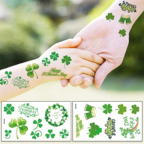 St Patrick's Day Temporary Tattoos, 20 Sheet Set