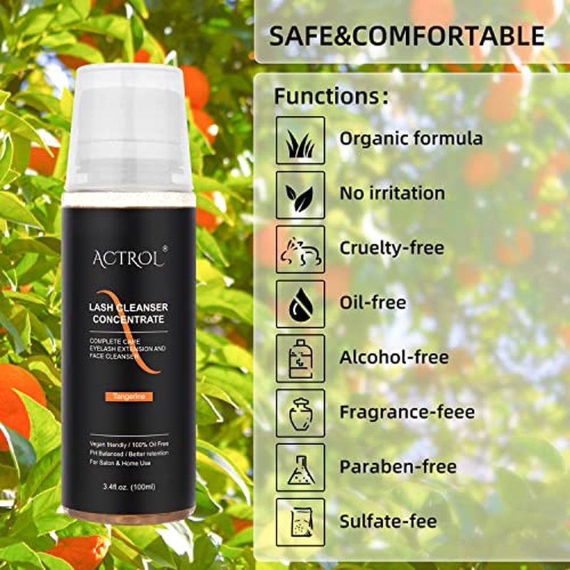 ACTROL Eyelash Cleanser Concentrate 100ml | Professional Lash Shampoo