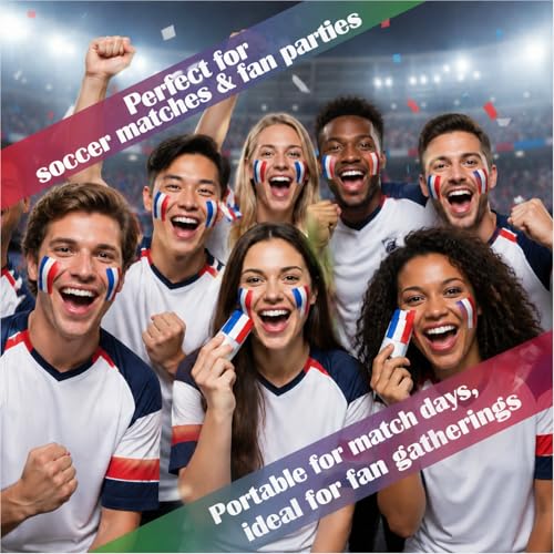 3-Pack Soccer Face Paint Stick for 2026 World Cup