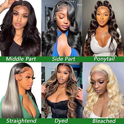 13x6 HD Lace Front Wig Human Hair 180% Density 26" Body Wave