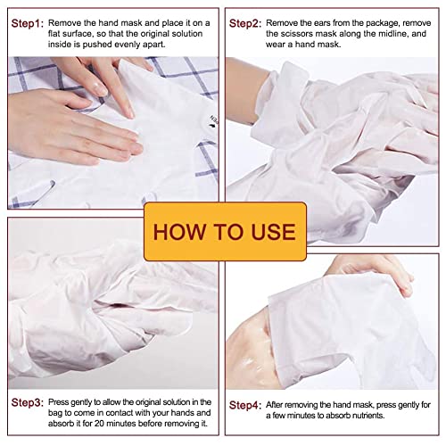 CGBOOM Moisturizing Hand Mask Gloves for Dry Hands - 5 Pairs Pack