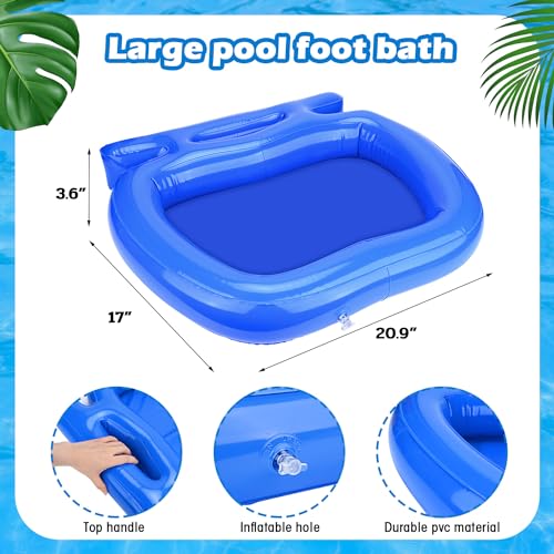 Inflatable Foot Bath Basin for Pool and Spa - Easy Clean Feet