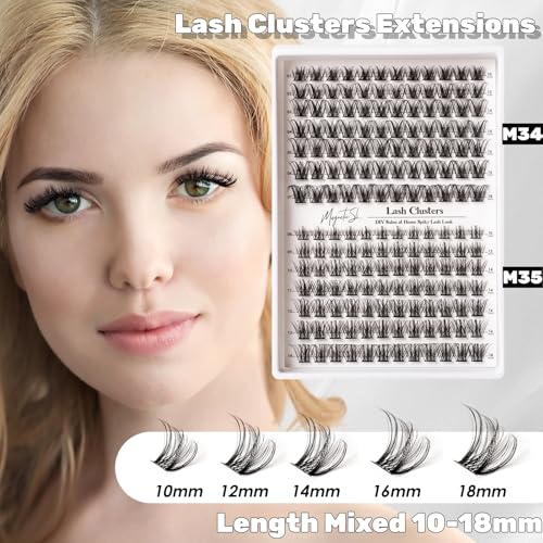 Manga Lash Clusters 168pcs Extension Kit 10-18mm