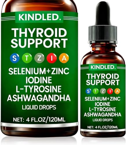 Thyroid Support Drops with Iodine, Zinc, Selenium & Ashwagandha - 4 FL.OZ