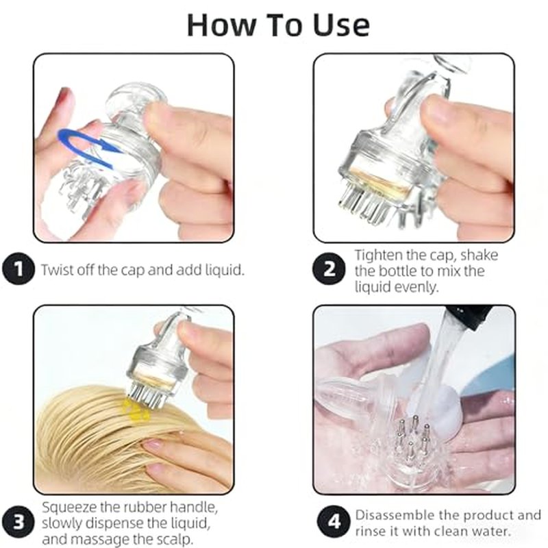Micwkto Minoxidil Applicator Brush & Scalp Massager Tool