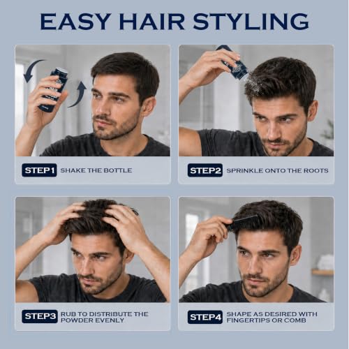 THEMANCODE Texture Powder for Men 2 Oz Hair Styling Powder, Matte Finish, Travel Size