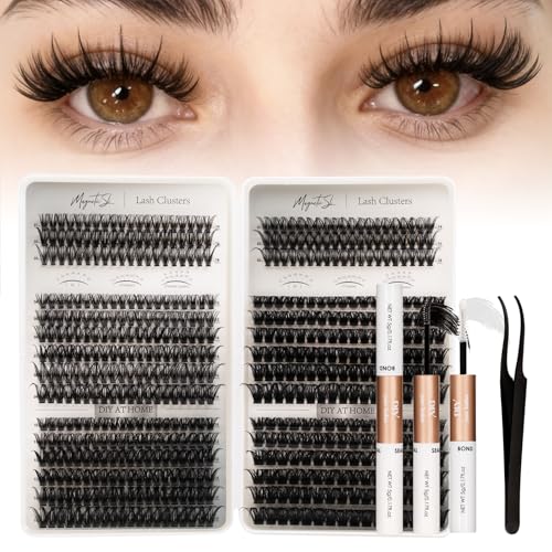 Lash Clusters Kit 564pcs DIY Extensions with Bond & Seal