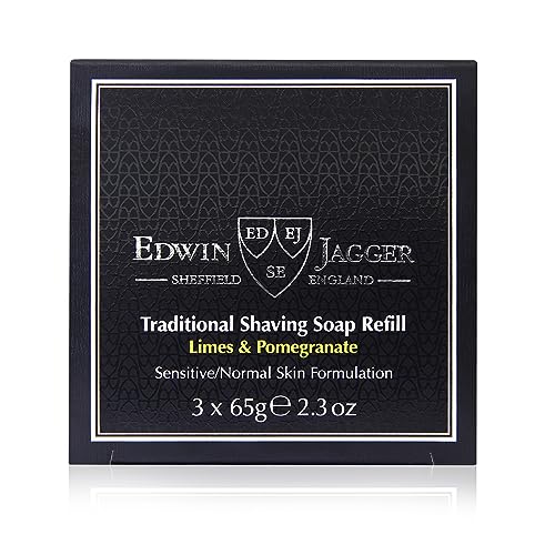 Edwin Jagger Limes & Pomegranate Shaving Soap Refill 65g (3 Pack)