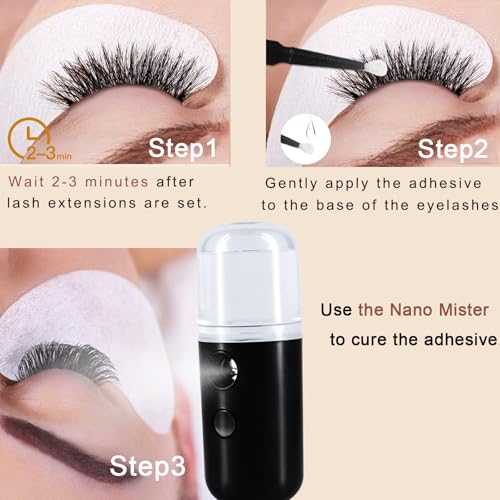 2-Pack Nano Facial Mister Sprayer – 1oz Portable Face Hydrator