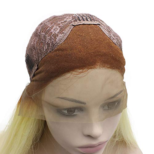 MX Angel Ombre Blonde Lace Front Synthetic Wig Long Curly Hair
