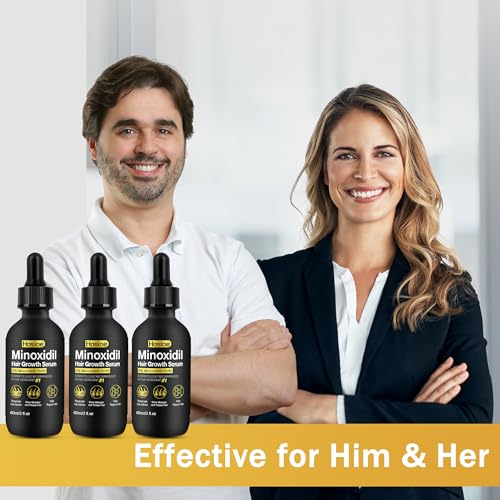 5% Minoxidil Hair Growth Serum for Men & Women - 3 Pack