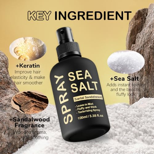 KOEC Sea Salt Spray for Hair - Volumizing Keratin Formula