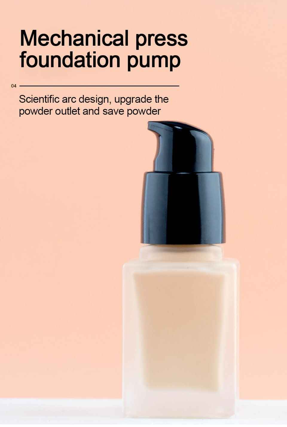 YYNGJCK 2 Pack 30ml/1oz Empty Frosted Glass Foundation Bottle, Travel Refillable Square Lotion Pump Bottles for Essential Oils Liquid Body Cream Cosmetic Samples Vials