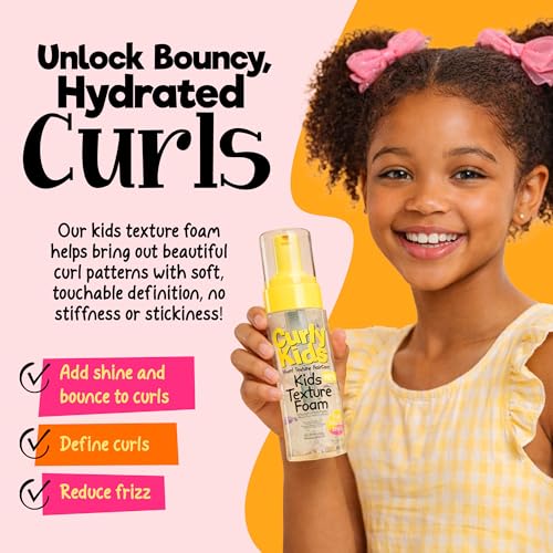 CurlyKids Curl Defining Mousse 6oz | Kids Curly Hair