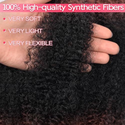 18-Inch Marley Twist Braiding Hair Extensions - Soft Synthetic Kinky Twist