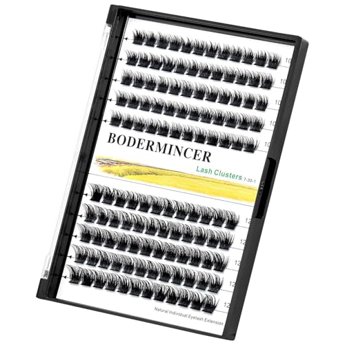 Bodermincer 120 Cluster Lashes 10-12mm Mixed D Curl Extensions