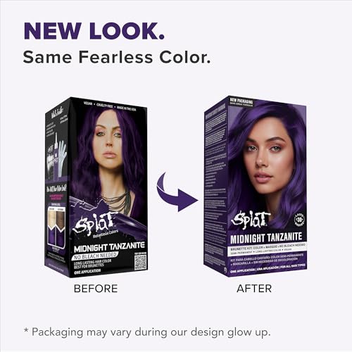 Splat Midnight Tanzanite Semi Permanent Hair Dye, No Bleach