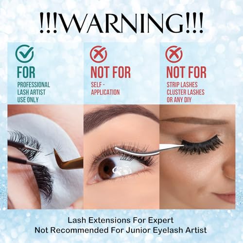 Eyelash Extension Glue Lash Glue for Eyelash Extensions - 5ml 1-2 S Fast Drying/Retention 8 Week Eyelash Adhesive for Eyelash Extensions Professional Salon Supplies