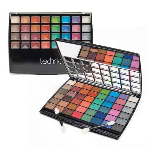 Technic 48 Eyes Eyeshadow Palette ? Highly Pigmented Matte & Shimmer Shades with Mirror - Makeup Gift