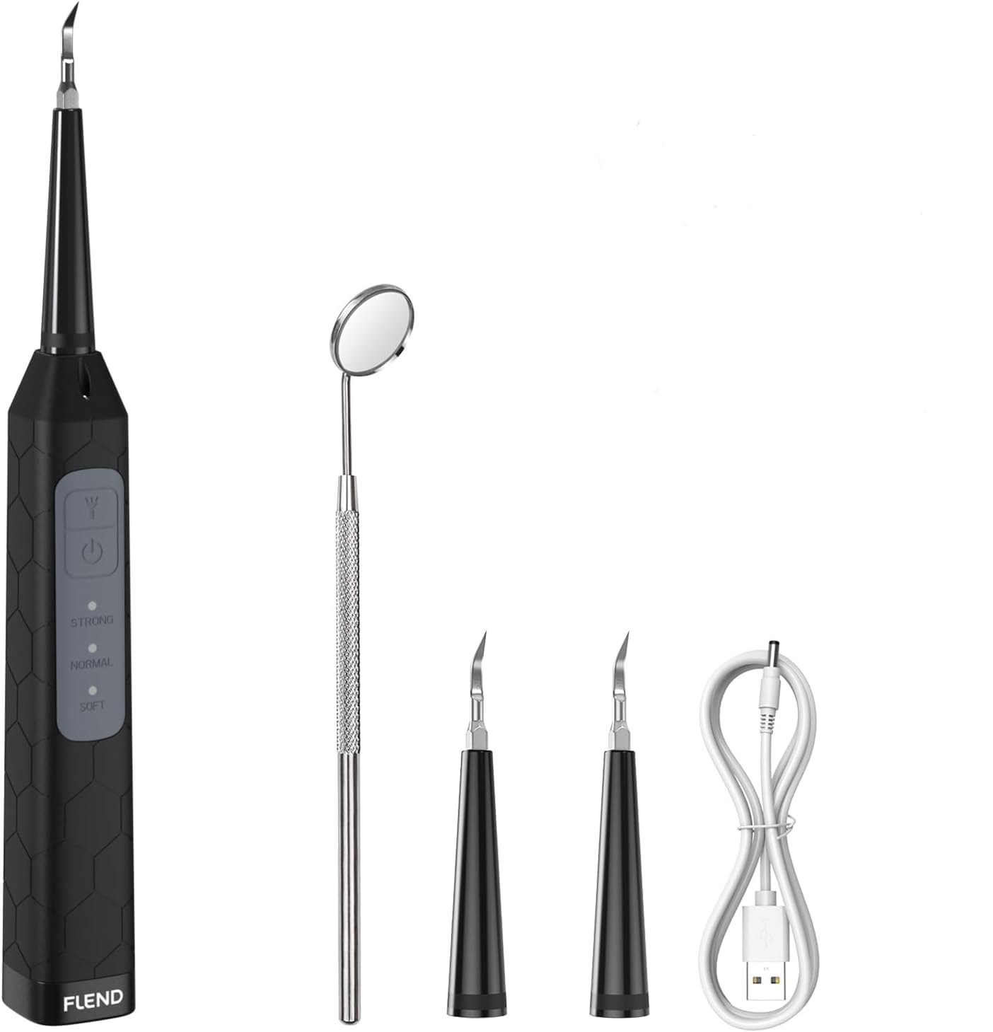 Ultrasonic Dental Care Device – High-Frequency Plaque & Tartar Control, 3 Adjustable Modes, Waterproof, USB Rechargeable, with Magnifying Mirror