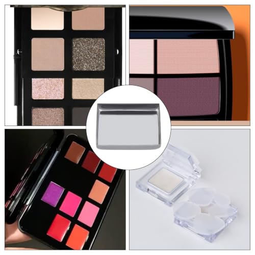 NICENEEDED 100PCS Empty Metal Eyeshadow Pans for DIY Makeup