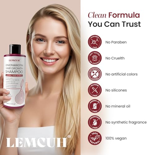 Onion Hair Growth Shampoo for Thicker Hair - 12.5 fl oz