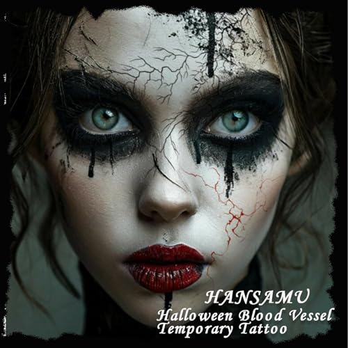 Blood Vessel Temporary Tattoo Stickers - 10 Sheets Halloween