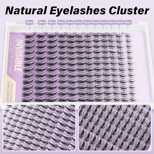 B&Q Fairy Lash Clusters - Wispy Eyelash Extensions 8-18mm 144pcs