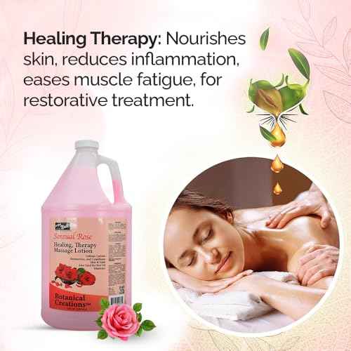PRONAIL - Healing Therapy Massage Lotion, Sensual Rose, 128 Oz for Professional Pedicure, Body and Hot Oil Manicure