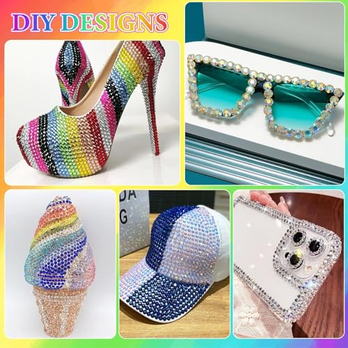 32000Pcs Rhinestones Bedazzling Kit with Tools & 3mm Gems