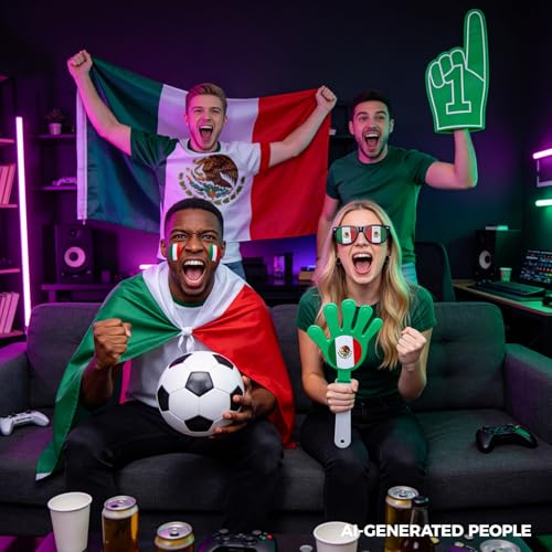 Soccer Fan Kit - 6PCS Football Accessories for Game Day