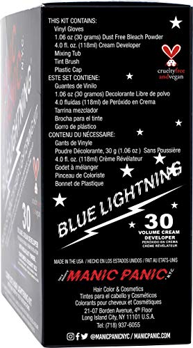 Manic Panic Blue Lightning Hair Bleach Kit - 30 Volume Developer