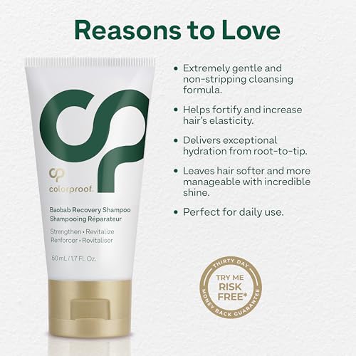 Colorproof Baobab Recovery Shampoo for Damaged Color-Treated Hair, Strengthens & Repairs, Sulfate-Free, Vegan