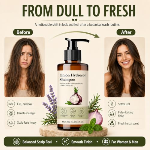Onion Hydrosol Shampoo for Hair Growth & Fuller-Looking Hair