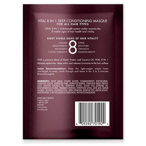 Nexxus Vitall Rejuvenating Hair Masque Coconut Protein 1.5oz