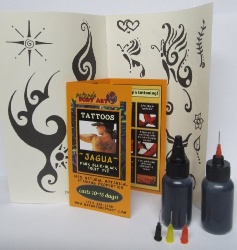 Fresh Jagua Gel 60ml - Natural Temporary Tattoo with Applicator