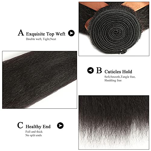 Virgin Hair 3 Bundle Body Wave 18 Inch 1B/30 Human Hair