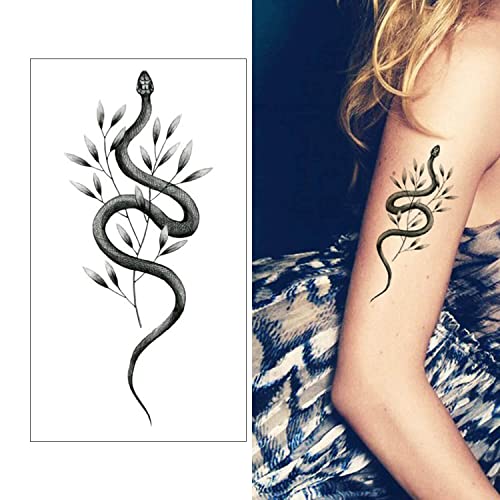 15-Pack Temporary Snake Tattoos | Waterproof, Realistic, 5-7 Days