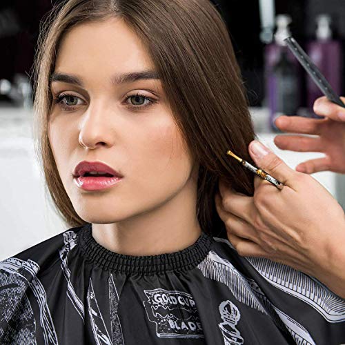 Professional Hair Cutting Cape 2 Pack with Neck Duster Brush