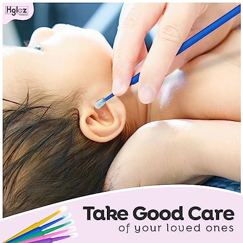 HGLOZ Micro Swabs for Eyelash Extensions Pack of 500 - Fine Micro Applicator Brushes