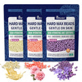 Hard Wax Beads for Hair Removal, 3lbs Wax Beans Kit- Perfect for Sensitive Skin, Bikini, Face,Leg, Eyebrow, Back, At Home Waxing Beads for Women Men (3pack)